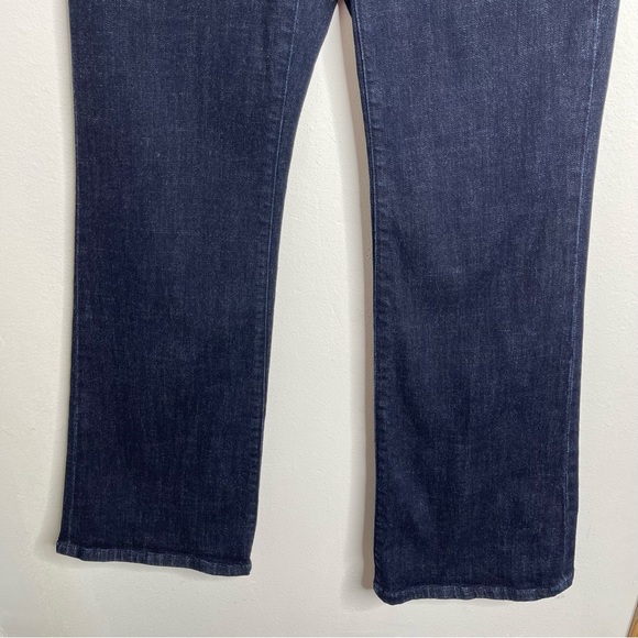 CAbi Deep Sea Dark Wash Trouser Jean Wide Flare Size 6 Retro - Picture 8 of 16